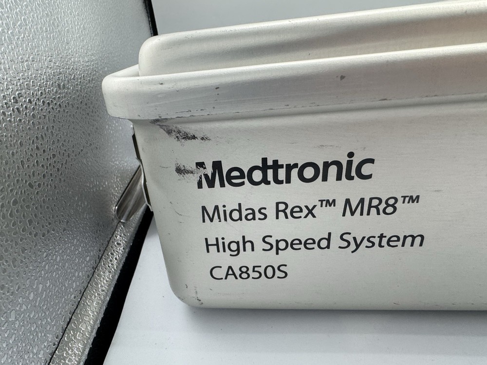 Medtronic CA850S Midas Rex MR8 Sterilization Case High Speed System NO INSERT