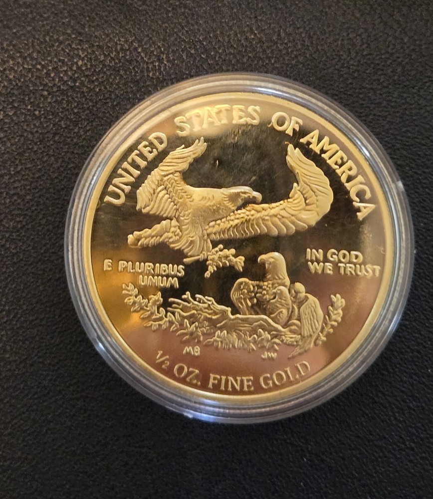 uncirculated American Eagle 24k gold clad