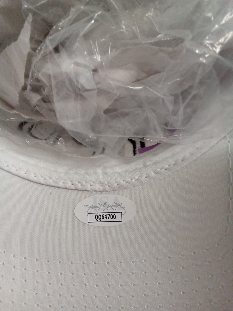 Lou Rawls Signed White NYPD Baseball Hat JSA ** #