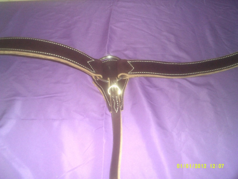 Breast Collar Handmade Dark Brown Heavy Duty