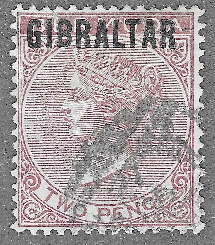 Gibraltar (1886) - Scott # 3,   Used