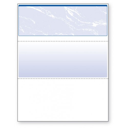 Blank Laser Check Blue, Check on the Top ( 2500 )