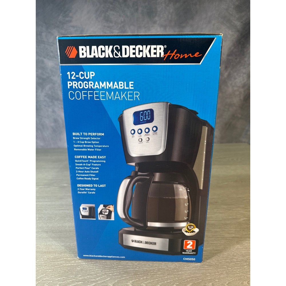 BLACK DECKER 12 CUP PROGRAMMABLE COFFEEMAKER CM5050 Brew Strength Selector