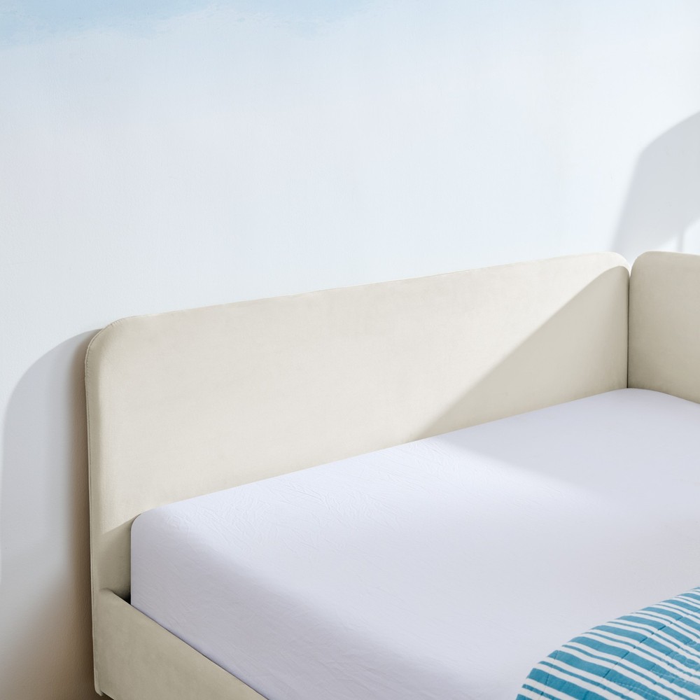 Full Size Upholstered Platform Bed Frame with 2 Storage Drawers, Adjustable Vel