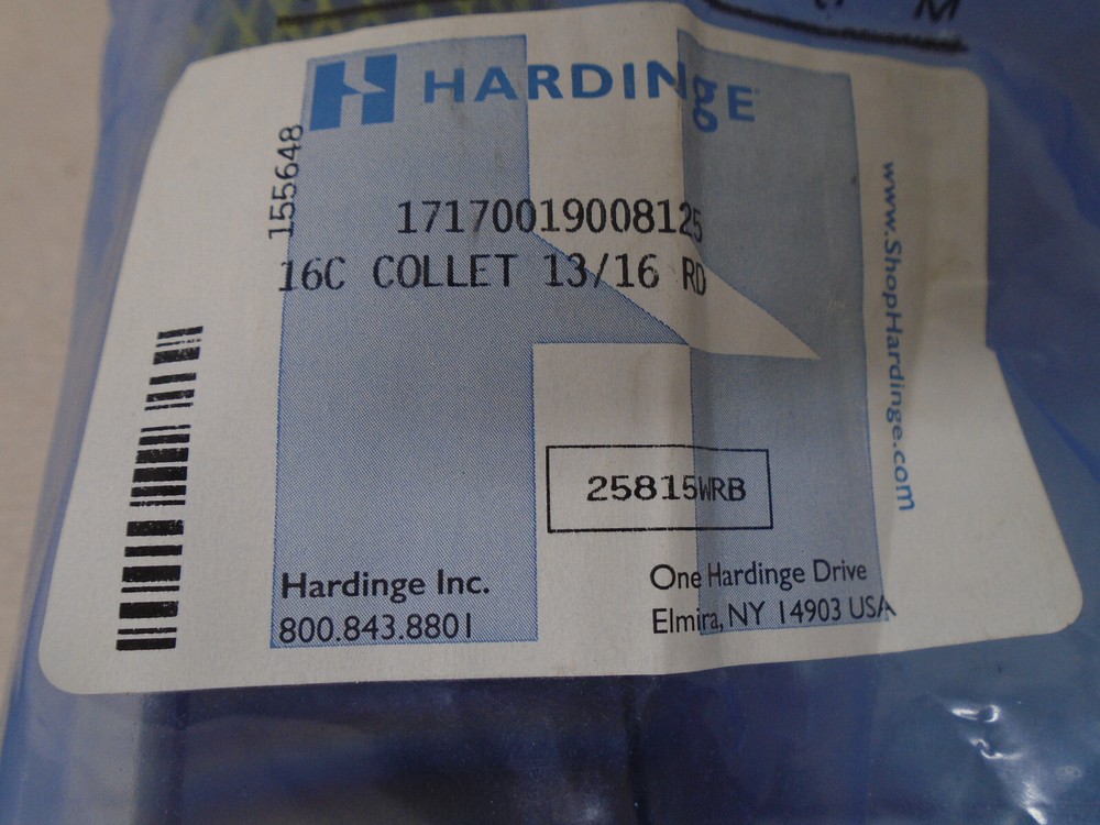 HARDINGE 16 C 13/16 round COLLET
