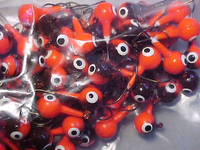 100 FLOATING OZ WALLEYE JIG HEADS 1/4 size 2 HOOKS