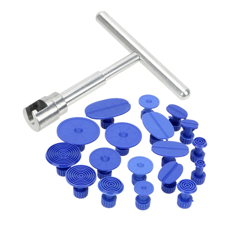 19Pcs Car Dent Puller Plastic Suction Cup For Pulling Vehicle Remove Dents Tabs