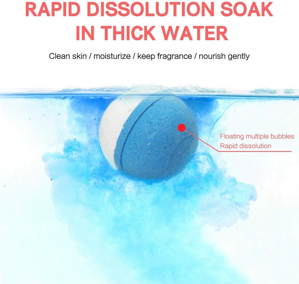Bath Bombs, Natural Relaxing Moisturize Gifts Sets Bubble