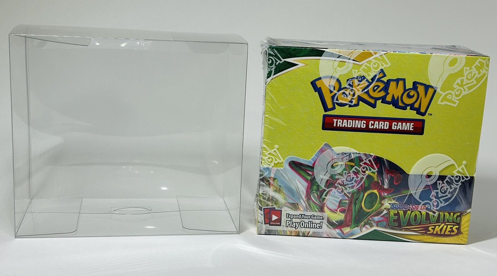 Pokemon Booster Box Plastic Protector Case 5PC - High Quality Protective Display