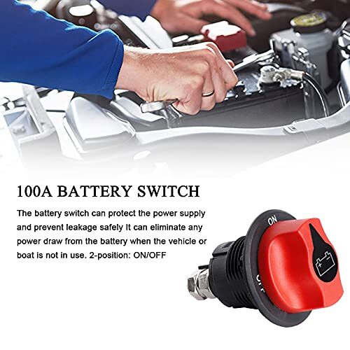 Battery Disconnect Switch 12-48 V Battery Master Cut Shut Off Isolator Switch...
