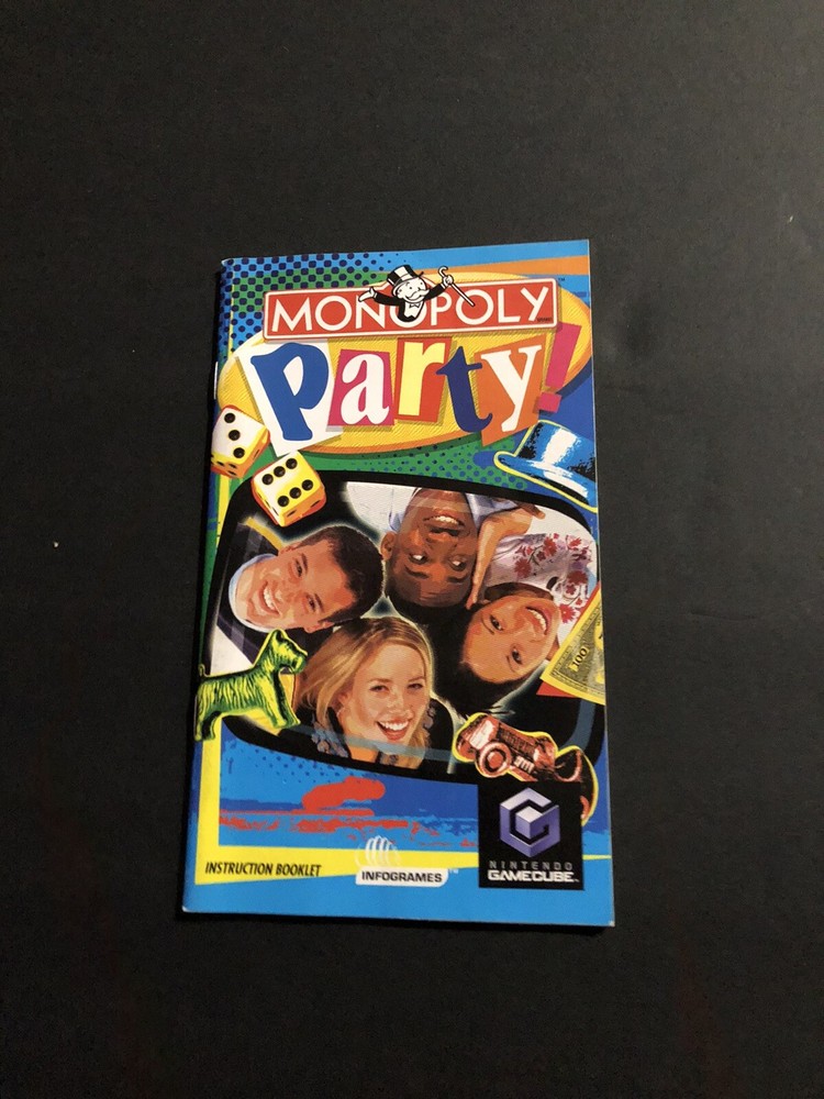 monopoly party gamecube Manual Only