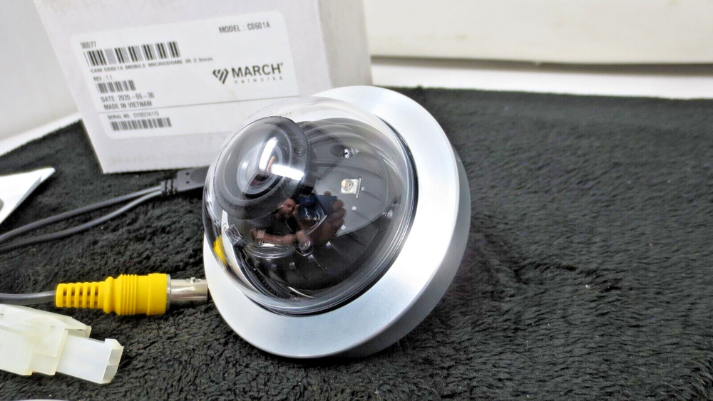 NEW NIB MARCH NETWORKS 30077 Security Camera C0601A Mobile Microdome IR 2.9mm
