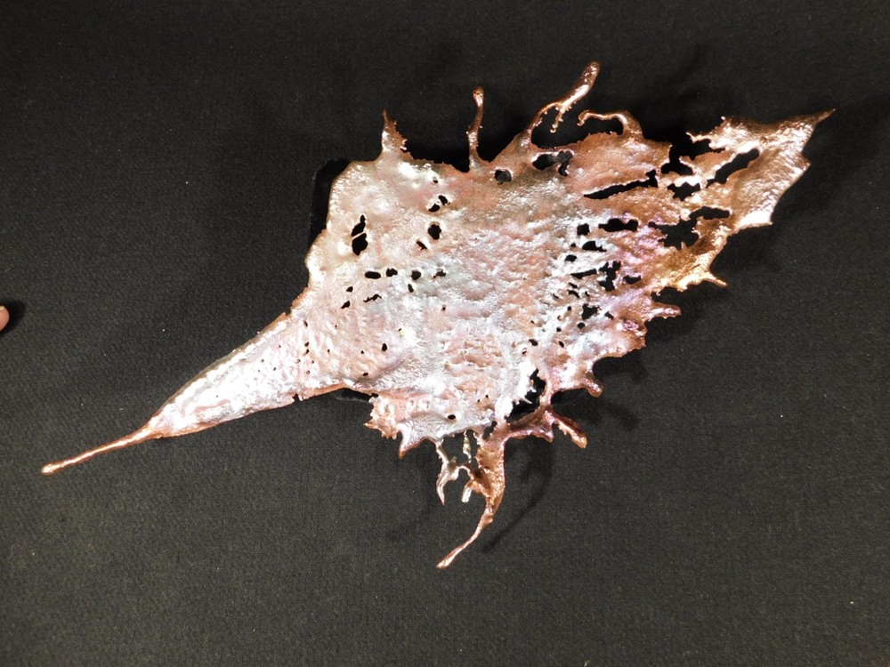 Big! Bright Solid Solid COPPER Splash ART Sculpture Arizona 161gr
