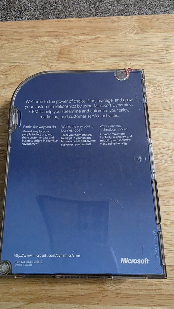 Microsoft Dynamics CRM 4.0 English Disk Kit (Tested)