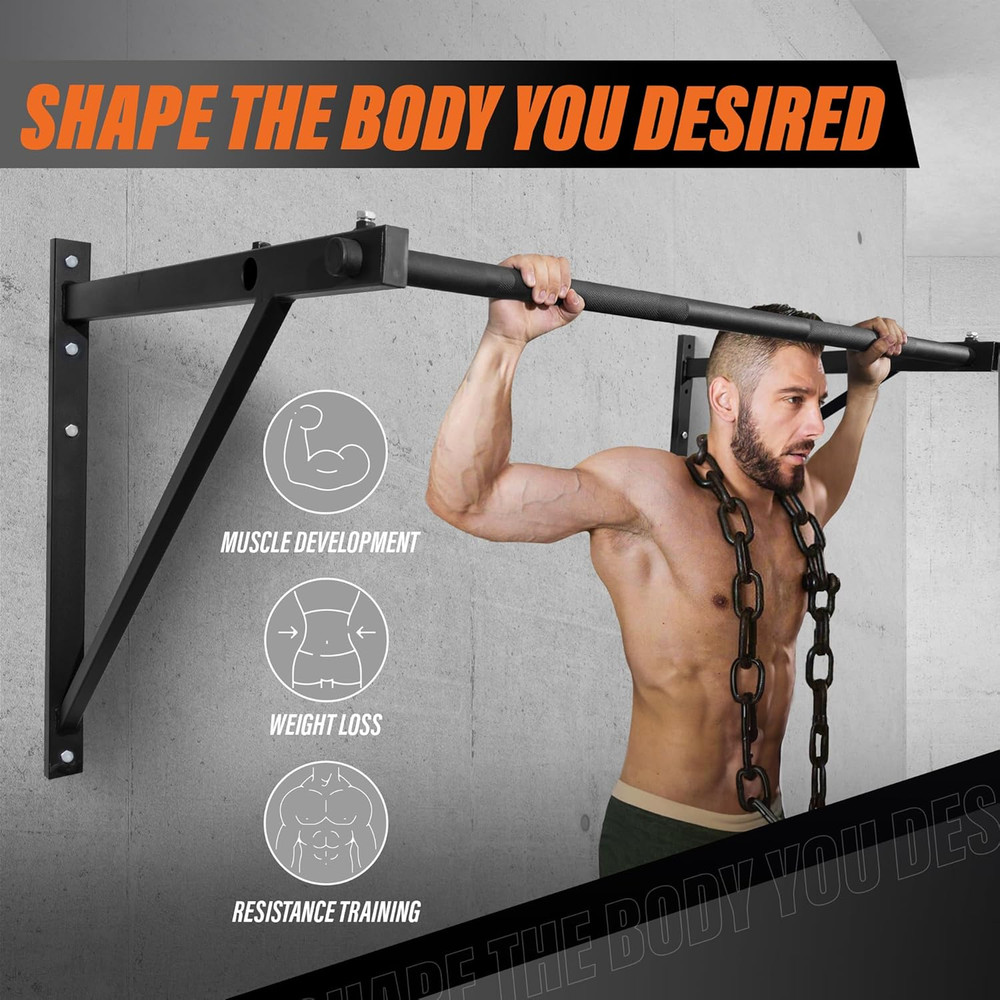 Heavy Duty Wall Mounted Pull up Bar – Multi-Grip Pull Ups / Pull up Bar Ceiling