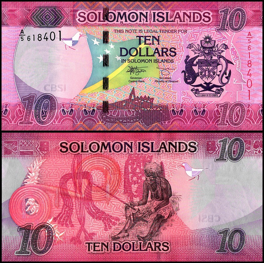 Solomon Islands 10 Dollars, 2017 ND, P-33a.2, UNC