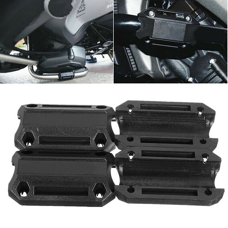 Universal Motorcycle 25mm Engine Crash Bar Protector Bumper Block Plastic
