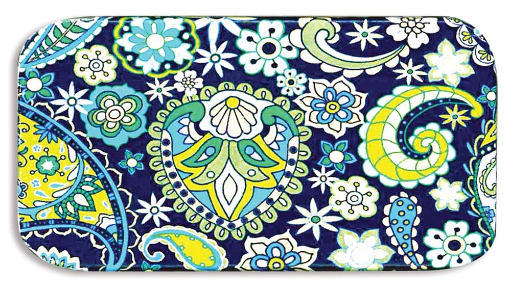 Magnetic Storage Case Blue Paisley