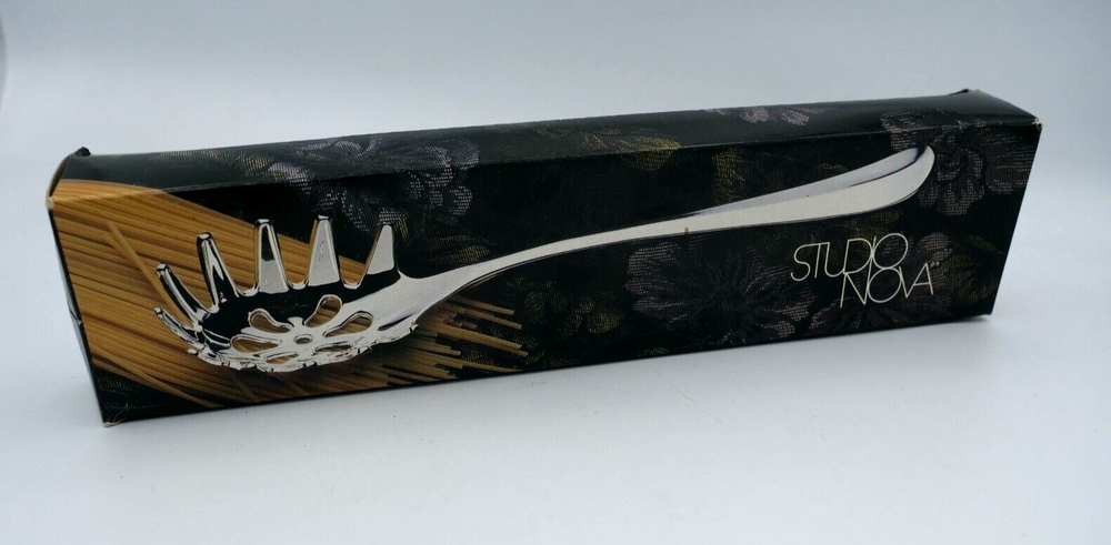 STUDIO NOVA 11" Pasta Server Silverado New In Box