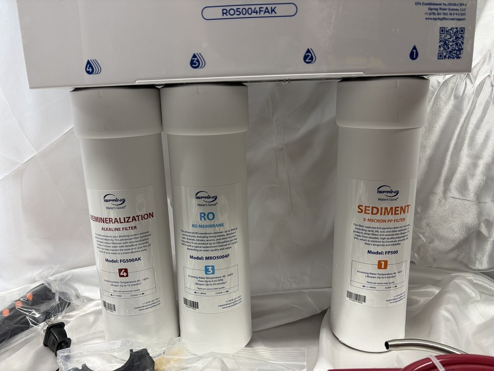 iSpring Reverse Osmosis Water Filter System RO500FAK Home Filtration