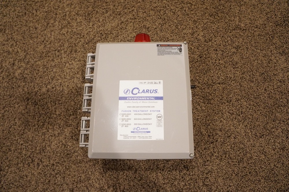 New Clarus Environmental 10-2148 Fusion Simplex Control Panel 120V/1PH/4X/0-7A