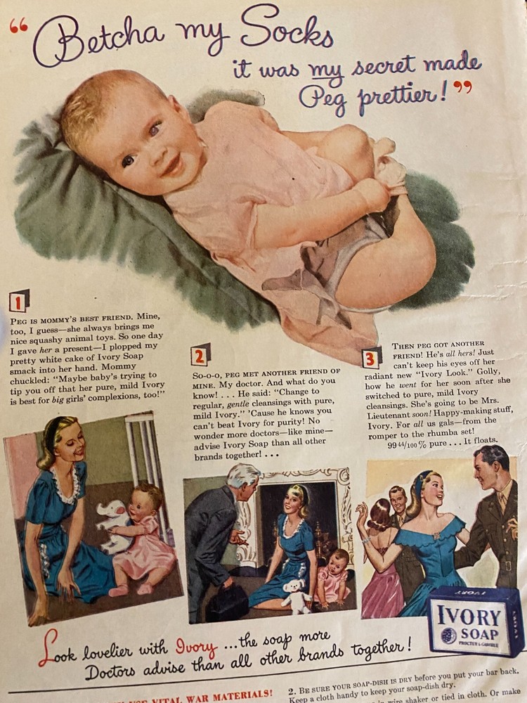 Ivory Soap, Full Page Vintage Print Ad