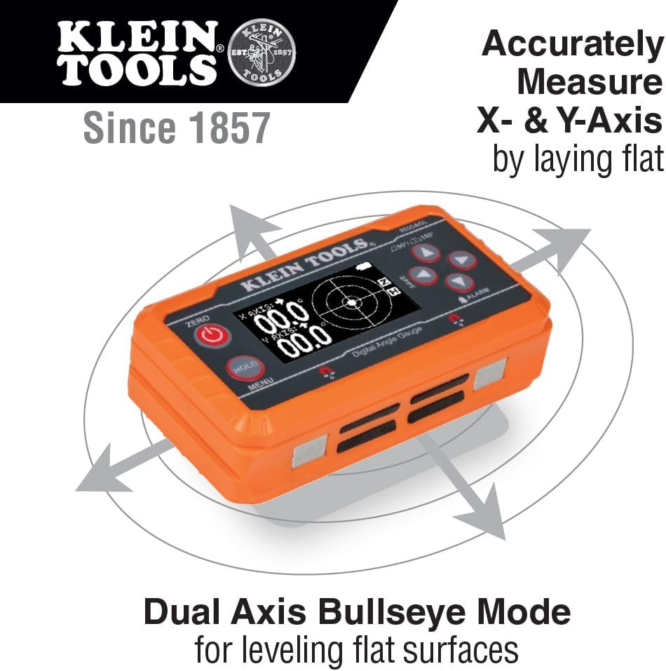 935DAGL Digital Level Angle Finder with Programmable Angles, Measures 0 - 90 and