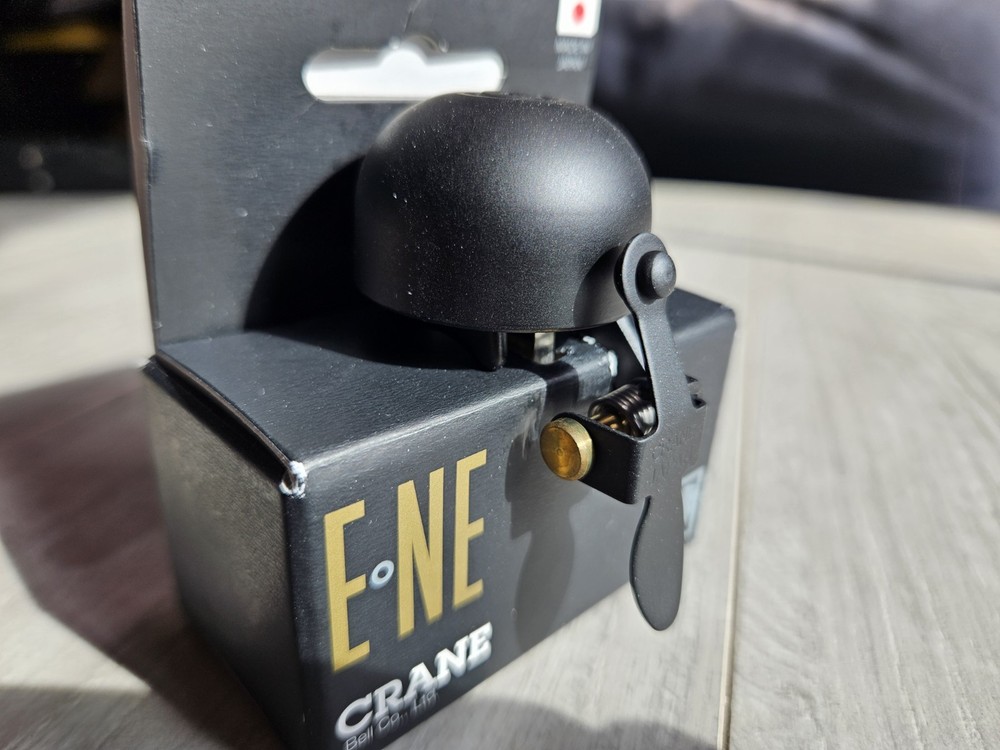 💥Bicycle Bell CRANE E-NE Black with Clamp E NE