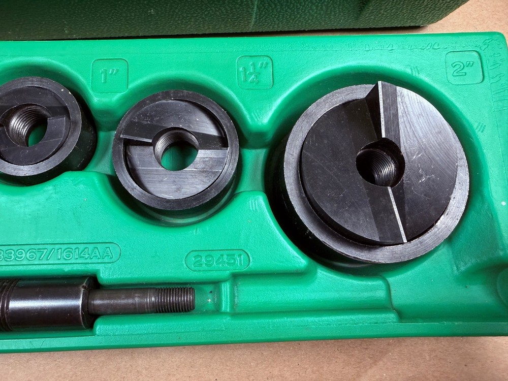 NICE - Greenlee 7806SB Quick Draw Punch Driver Kit 1/2"-2" - Tested