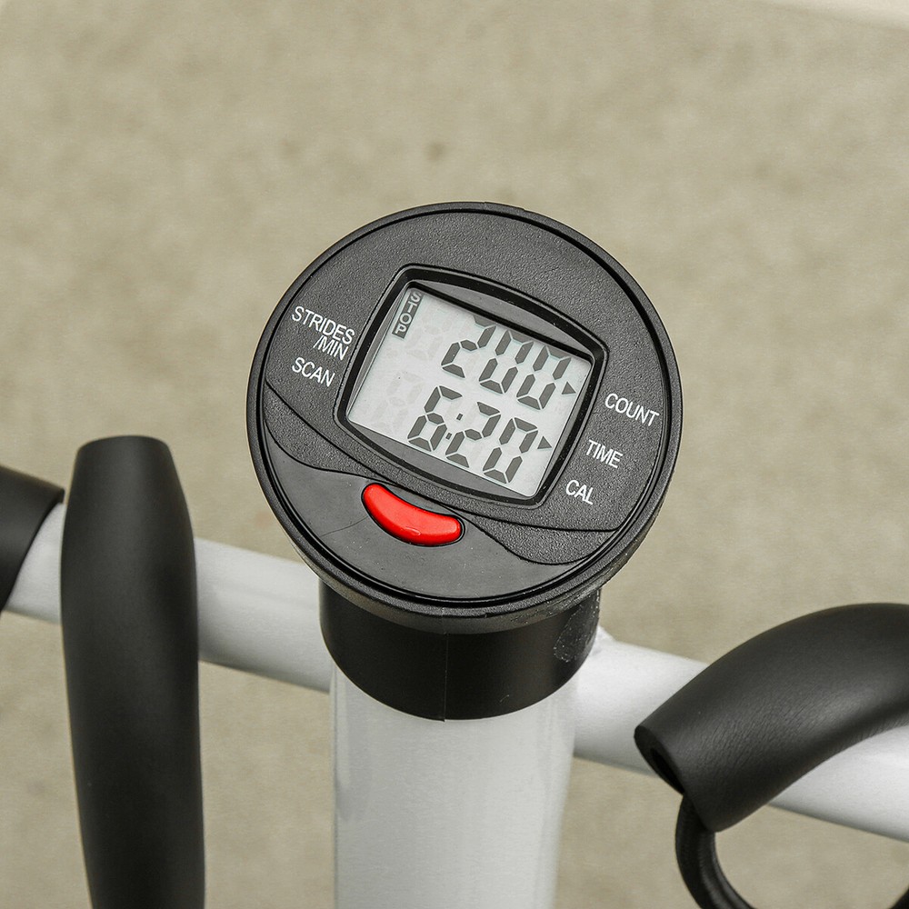 Climber Stepper Machine W/ Handlebar & LCD Display 220lbs Weight Capacity