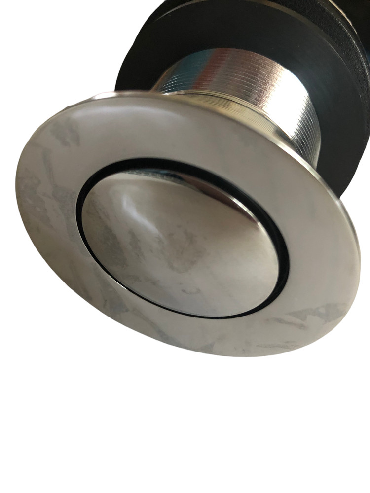 Lorixon Press Type Pop Up Drain Stopper Chrome Finish No Over Flow
