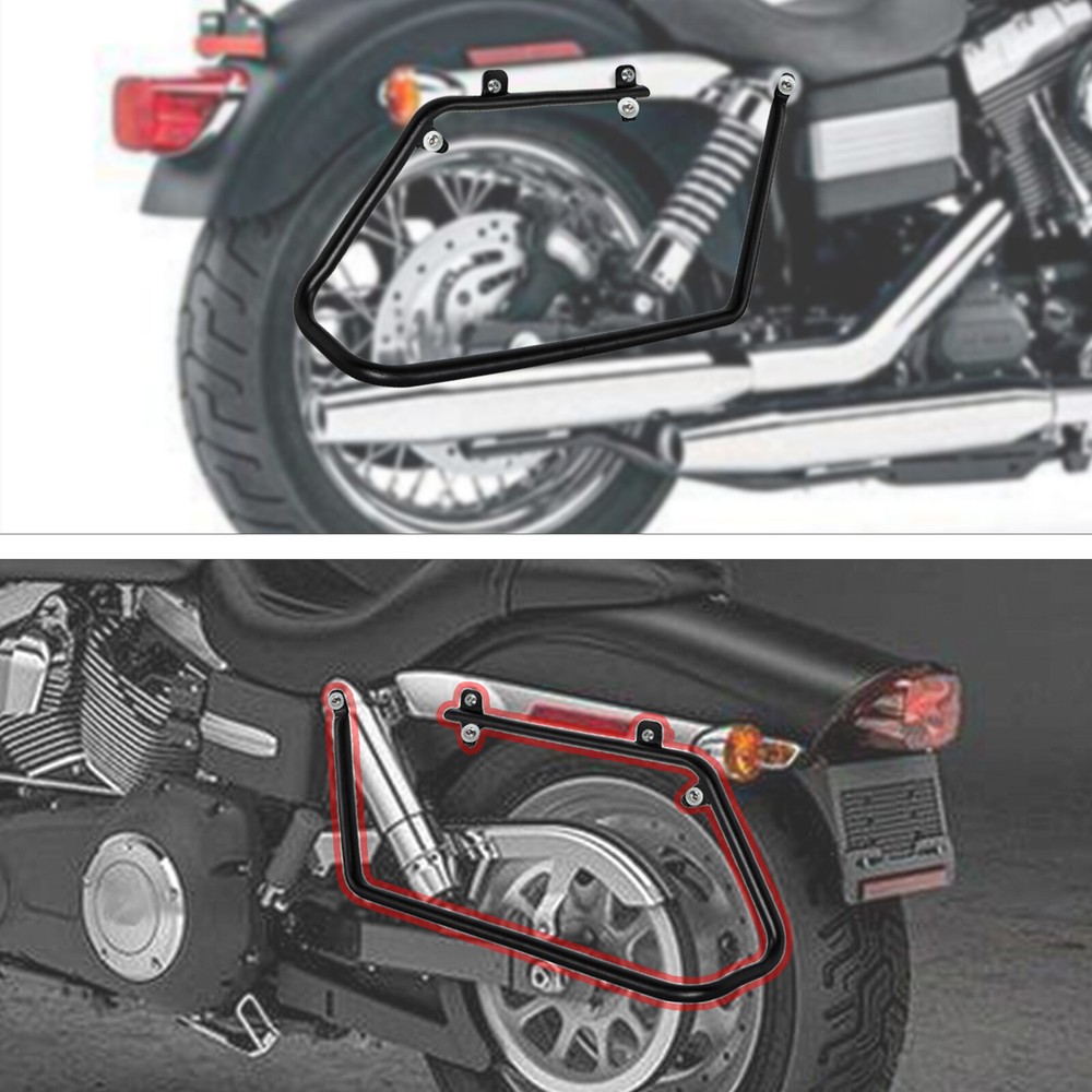 Hard Saddlebags Conversion Support Brackets Kit Set For Harley Dyna 2008-2017 US