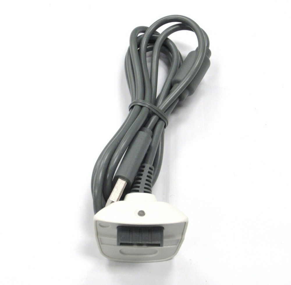 XBOX 360 Charging Cable for Wireless Controller - White/Gray