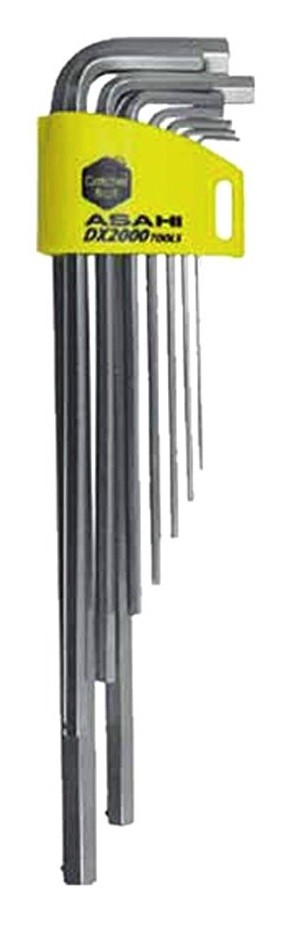 ASAHI LONG HEX WRENCH SET BALL CATCHER TYPE AYKS910