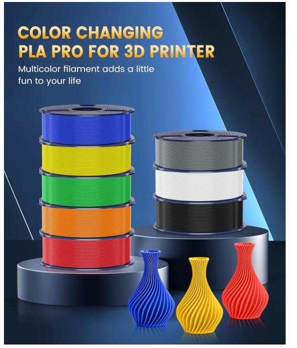 SUNLU PLA+ Filament 1.75mm 8 Pack 2KG Bundle