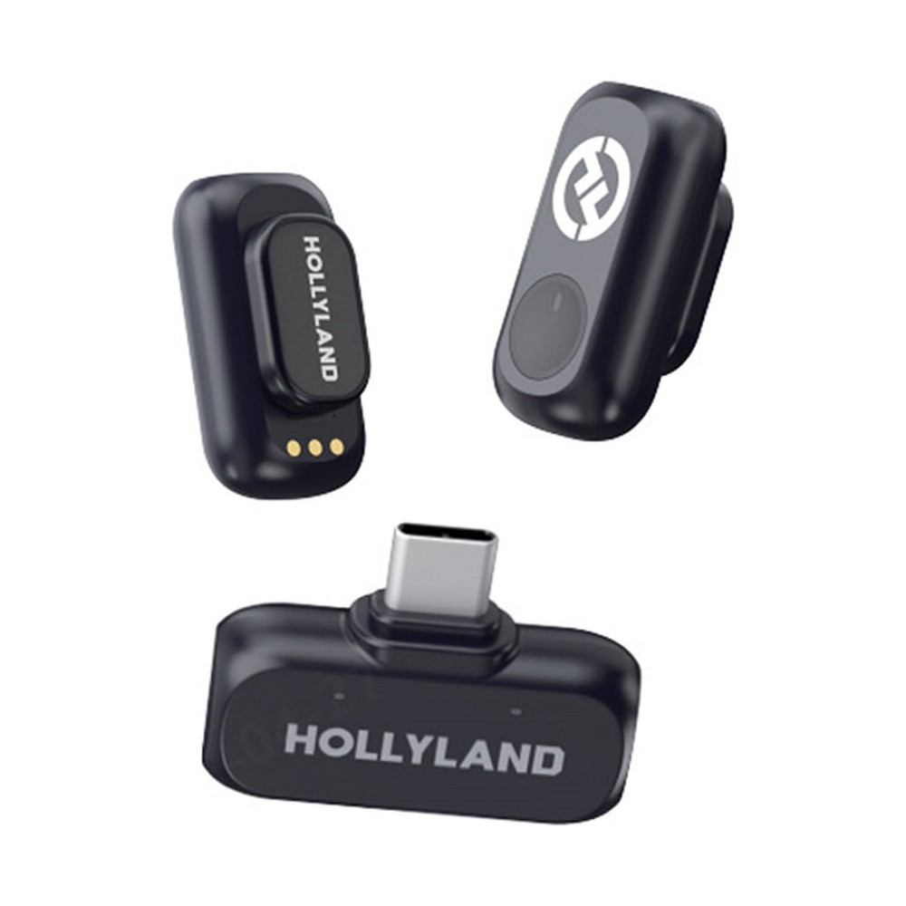 Hollyland LARK A1 Mini Duo Wireless Mic System for Mobile Devices Video Bundle