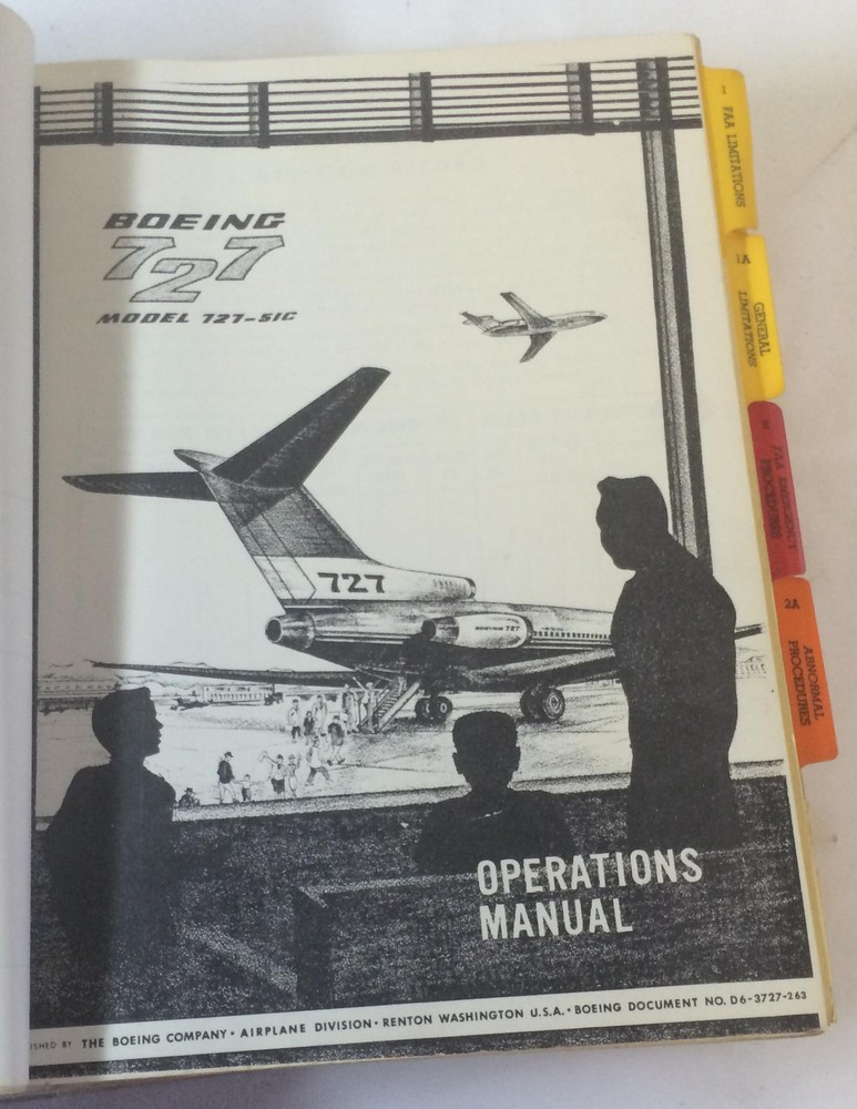 1966 BOEING 727-SIC Pilot Operations Manual 1-4