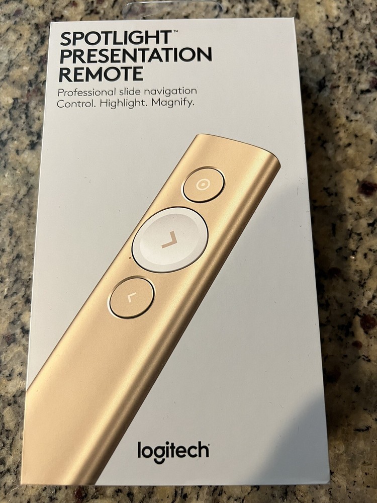 Logitech Spotlight Wireless Presentation Remote - Gold