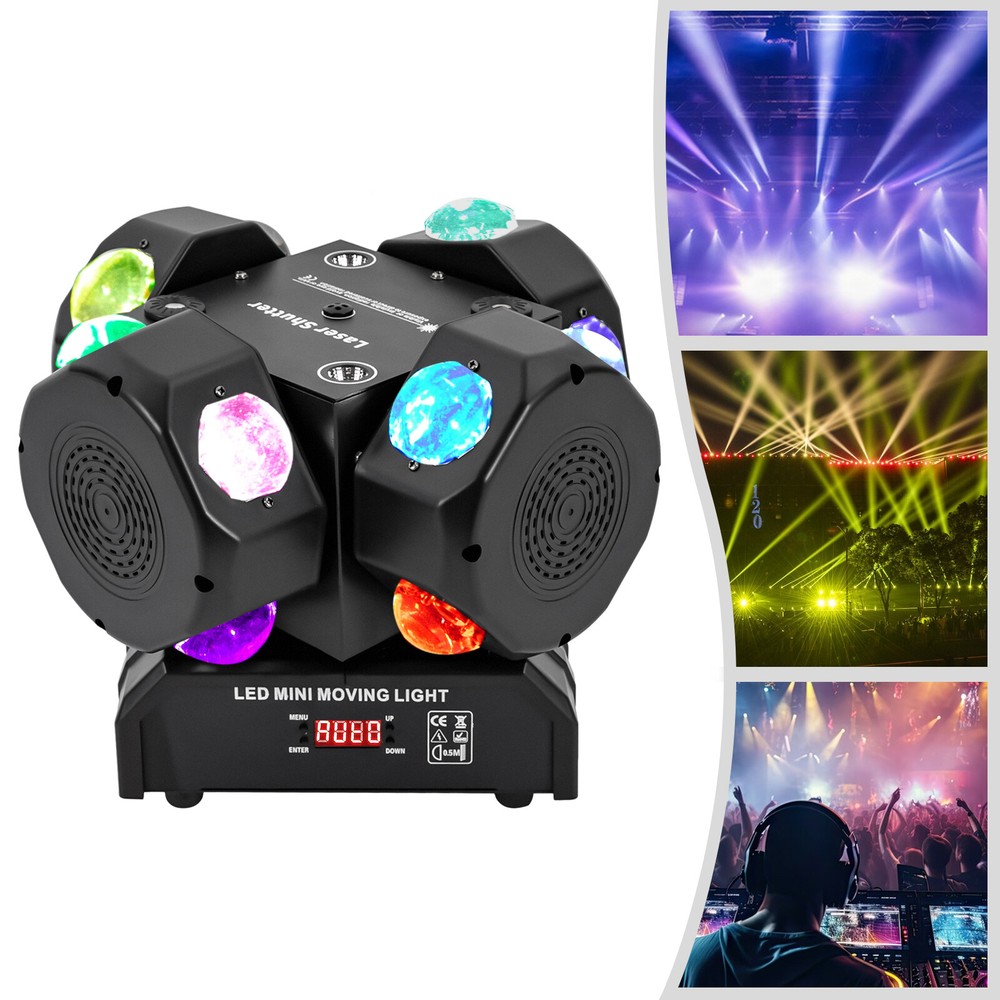DJ Light DMX 512 Rotating Strobe Light Stage Lighting Effects Party Lamp 200W