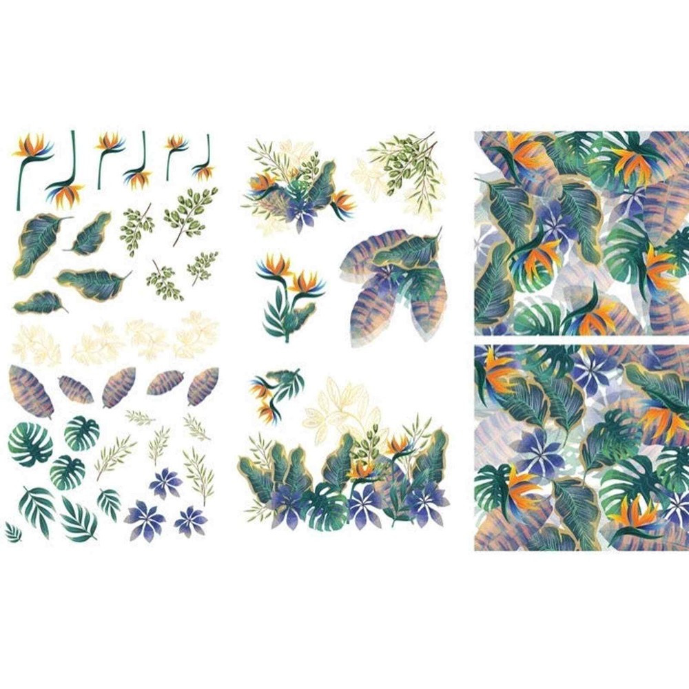 Dixie Belle Tropical Leaves Transfer