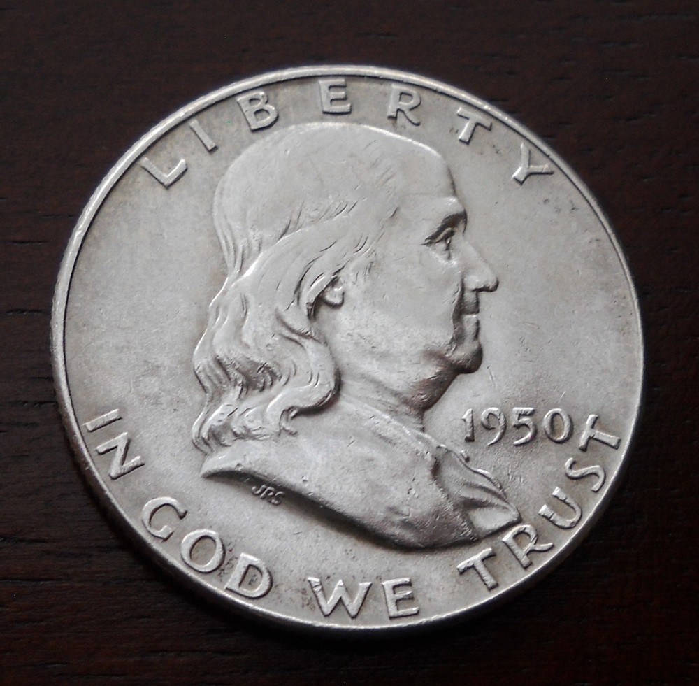 1950 Benjamin Franklin Half Dollar BU Uncirculated 90% Silver Coin