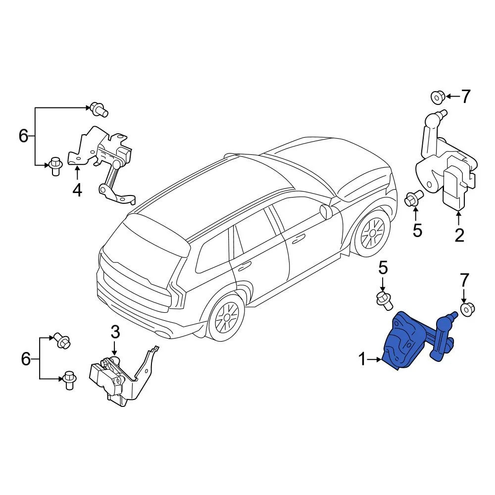 Volvo 32246992 Front Right Headlight Level Sensor