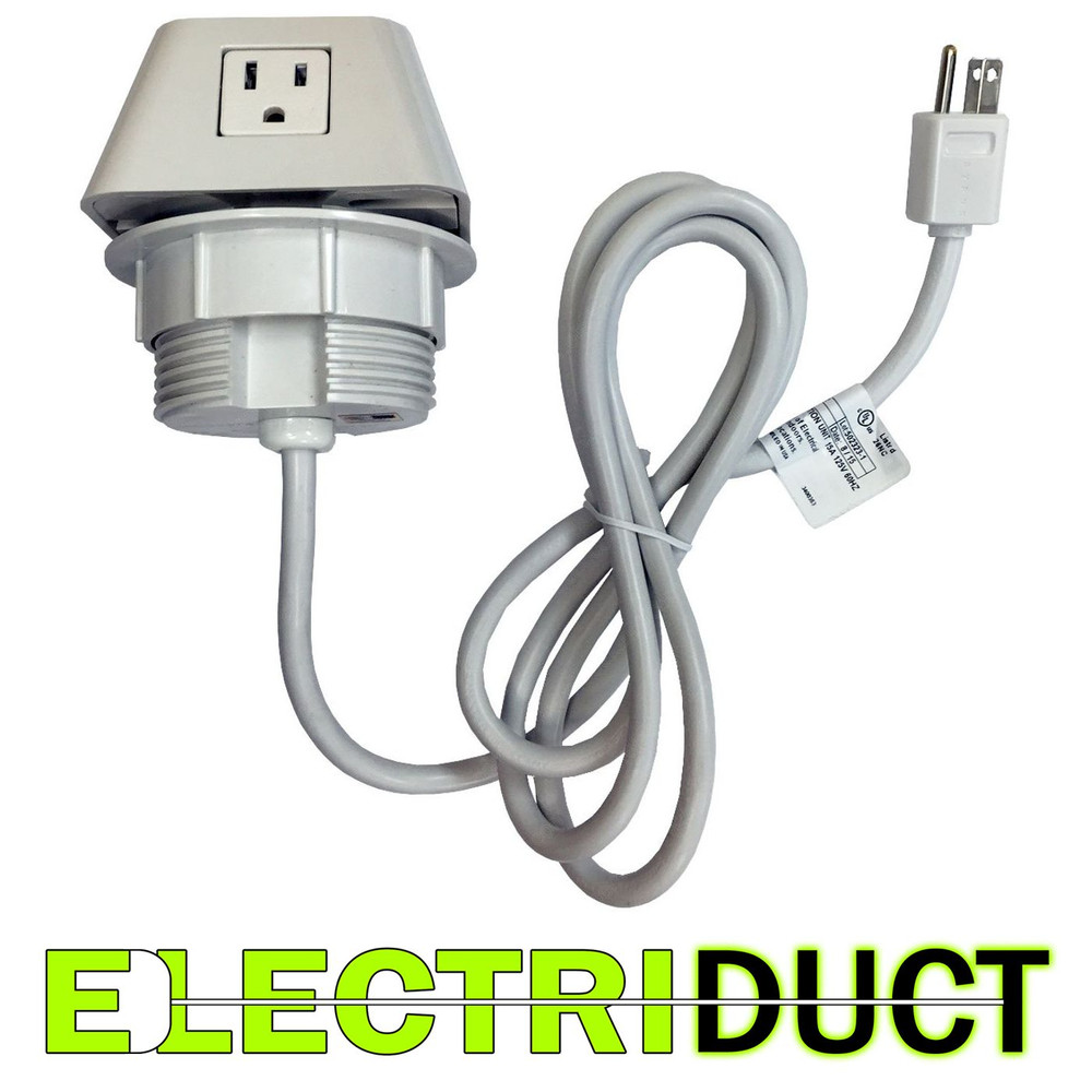 The Cube In Surface Power USB Charging Center - White - Electriduct