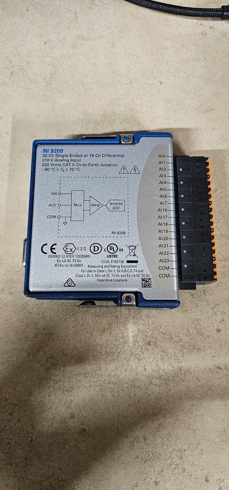 National Instruments NI 9209 cDAQ Analog Input Module D-sub 32-Ch Single