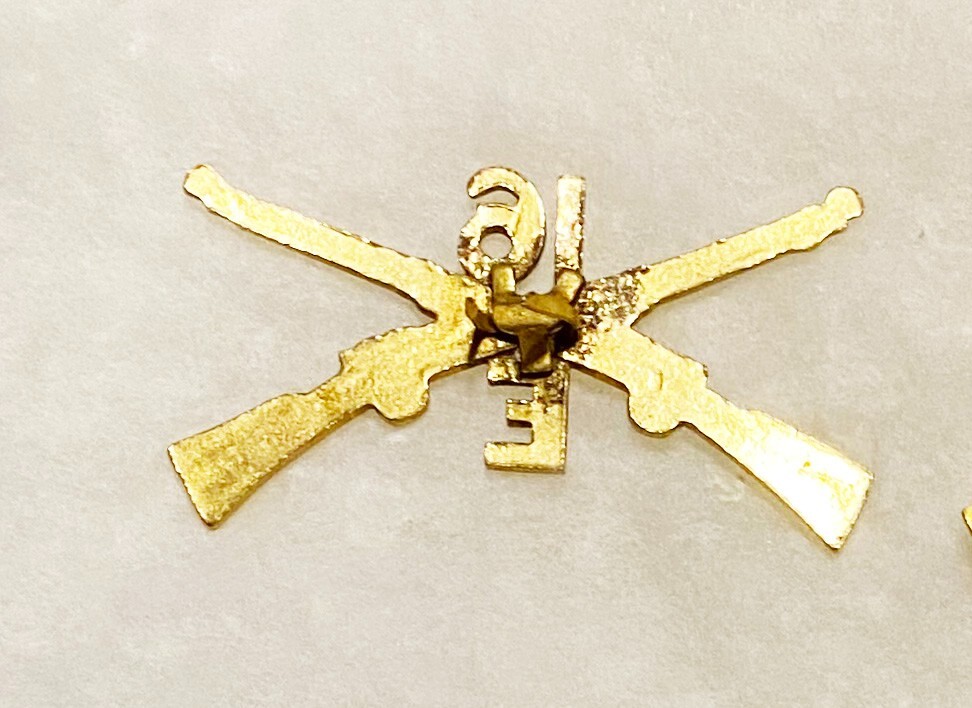Pre-WWI E Company 16th Infantry Collar Device