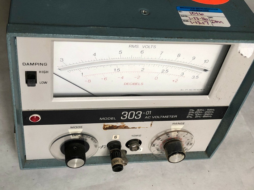 BALLANTINE 303-01,303 MODEL 303-01 AC VOLTMETER CONTROLLER,CD