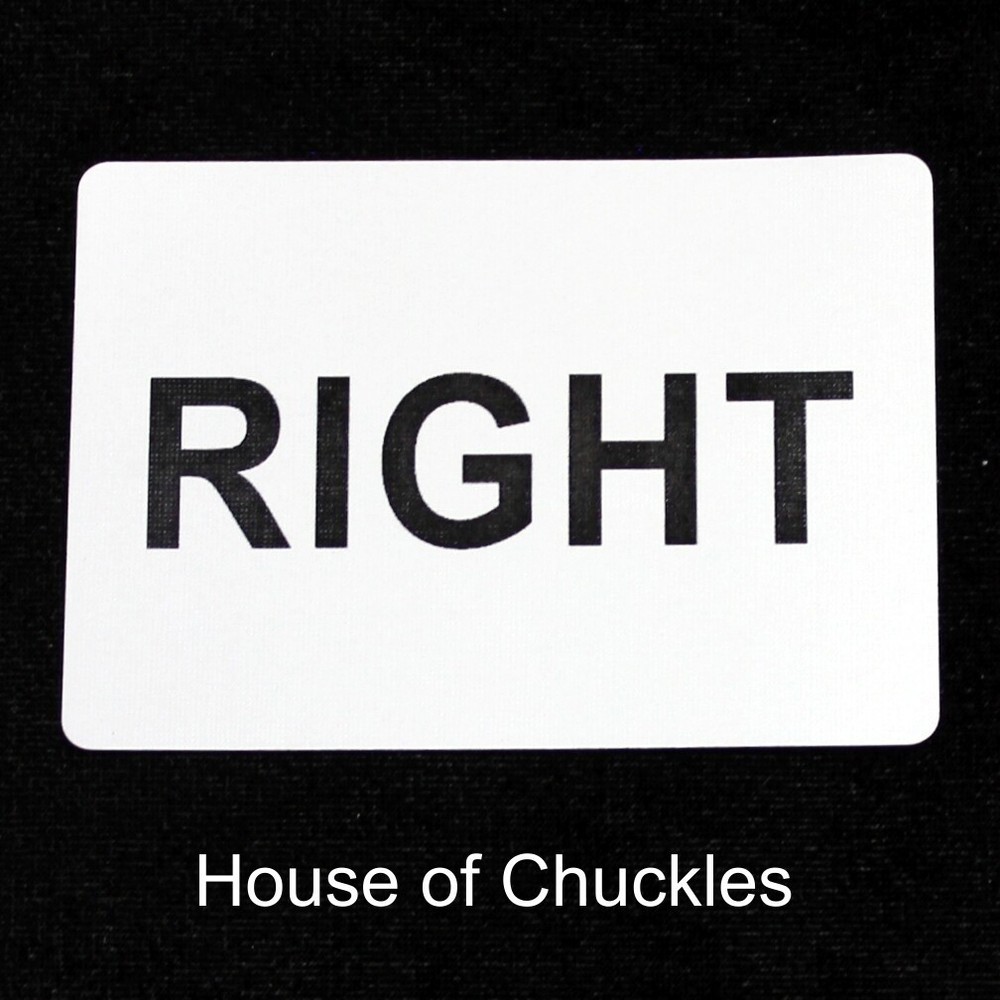 Right, Bicycle Printed Gaff Card, Blank