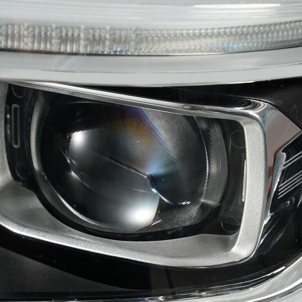 For 2021-2024 Ram 1500 Full LED Projector Headlight Chrome Bezel Left Driver