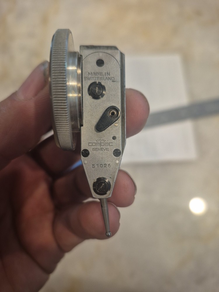 Compac 245 GA Dial Test Indicator .Swiss Made w/ Case