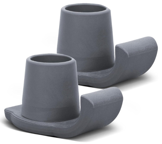 Walker Ski Glides, 2 Pack Durable Ski Glides for Folding Walkers, Universal Fit